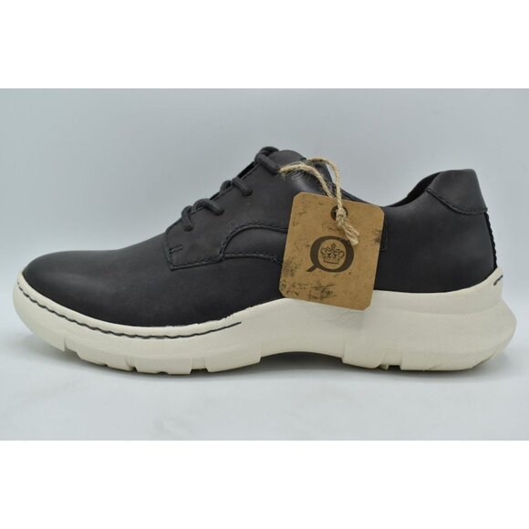 Born Men Size 13 Cornell Grey Full Grain Leather Lace Up Casual Sneakers Shoes - Picture 7 of 11